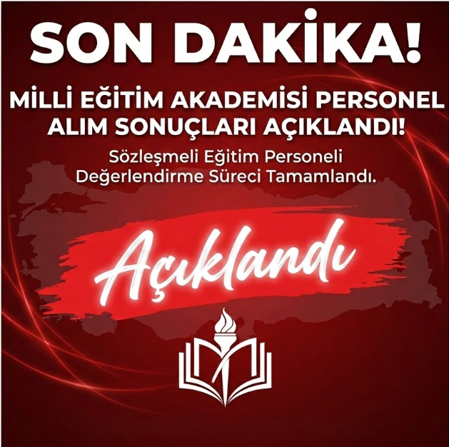 Milli Eğitim Akademisi Sözleşmeli Eğitim Personeli Başvuru Sonuçları Açıklandı!