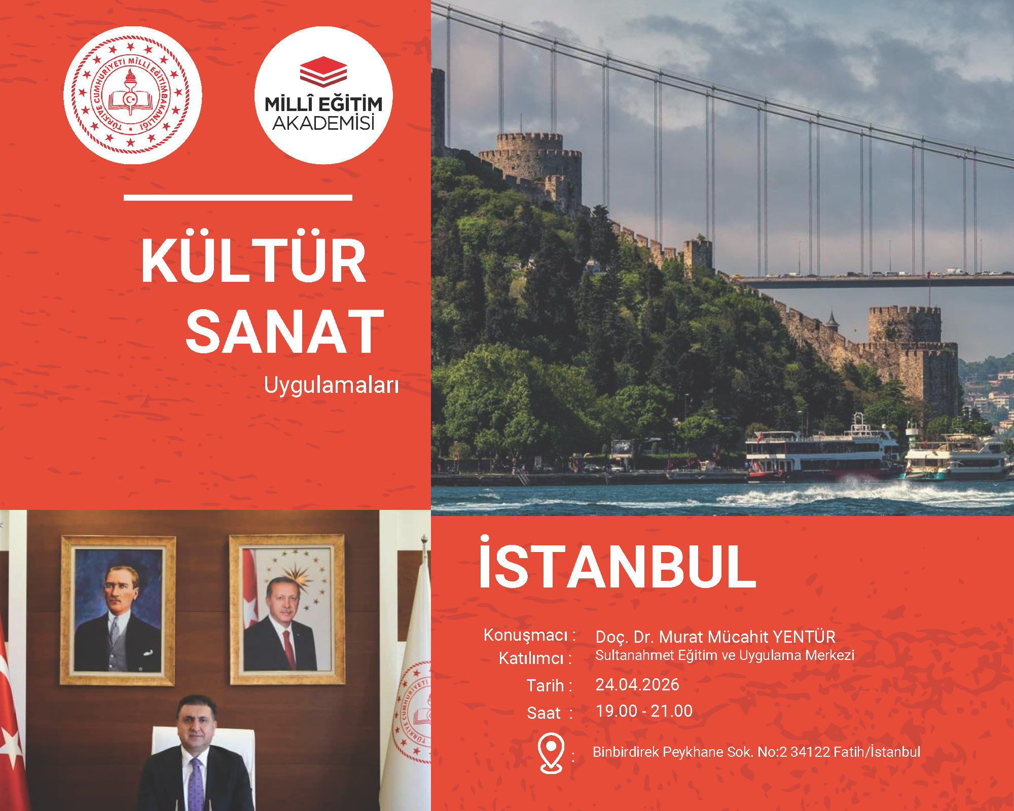 Milli Eğitim Akademisi’nden İstanbul’da Kültür ve Sanat Buluşması